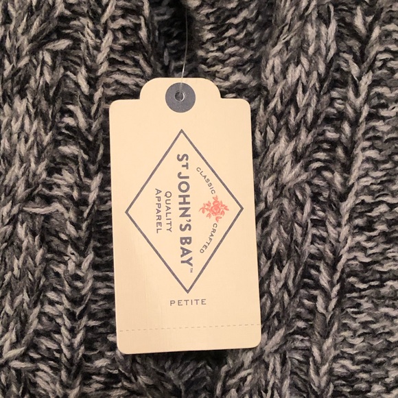 ๐ NWT - St. John's Bay Button Down Cardigan - Grey Marl- PS ๐ - Picture 5 of 9